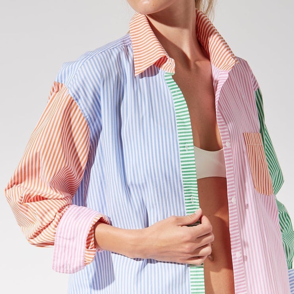 Solid & Striped Multi Stripe Oxford